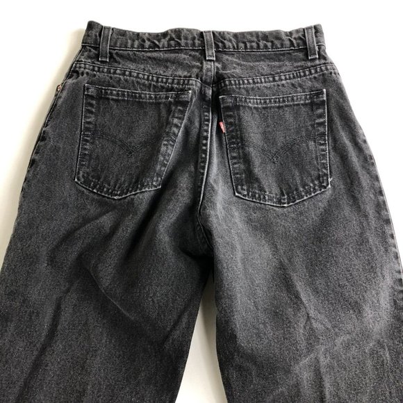 WOMENS LEVIS 513 STRAIGHT LEG‎ STRETCH JEANS OFF Black SIZE Fit W30xL28 - Picture 3 of 6
